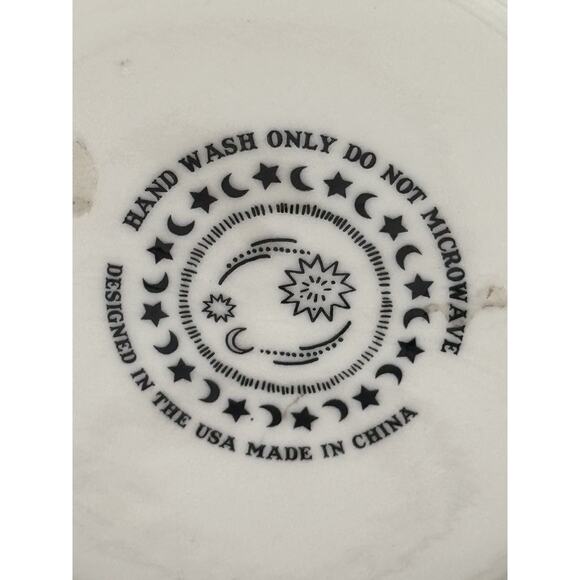 HAMSA EVIL EYE Terracotta Mauve 2-Tone Coffee Tea Ceramic Mug By WANDERING MOON - Picture 3 of 3